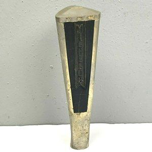 Michelob Beer Tap Pull Handle Gold Black Metal Plastic 3 Sided 5.5 in Embossed